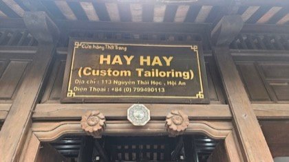 Clothes made at HAY HAY (Custom Tailoring), photo by a customer (zannemassyn)