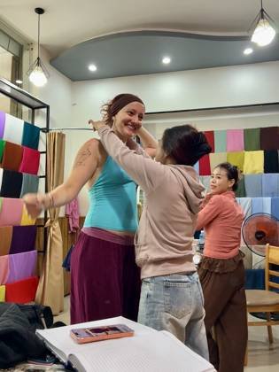Clothes made at Hey! tailor (Custom Tailoring), photo by a customer (elena mirabet)