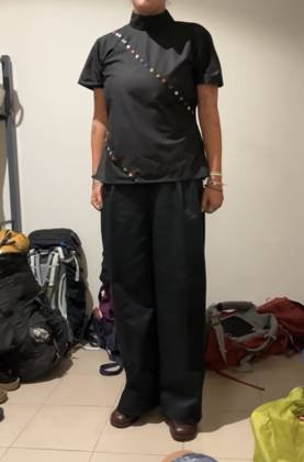 Clothes made at Hoi An Colors tailor, photo by a customer (Nina theeuwen)