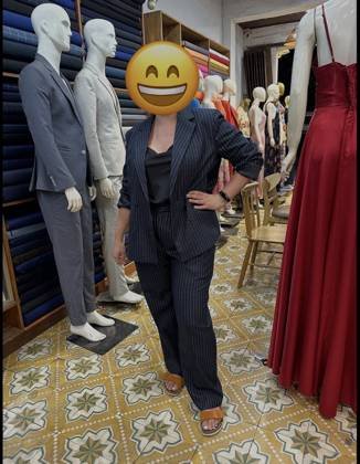 Clothes made at Huong Xuan Tailor, photo by a customer (Simona Messina)