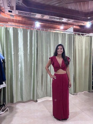 Clothes made at I Choose Tailor, photo by a customer (Andrea Calderon)