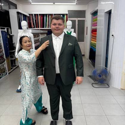 Clothes made at Kent Tailor, photo by a customer (Adam B)
