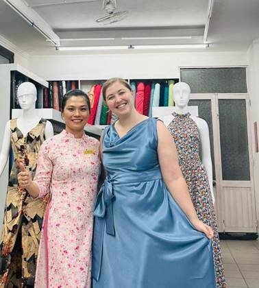 Clothes made at Kent Tailor, photo by a customer (Lea M)
