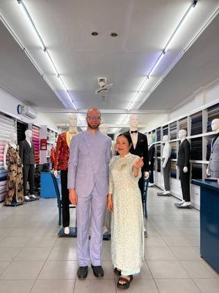 Clothes made at Kent Tailor, photo by a customer (donat holzer)
