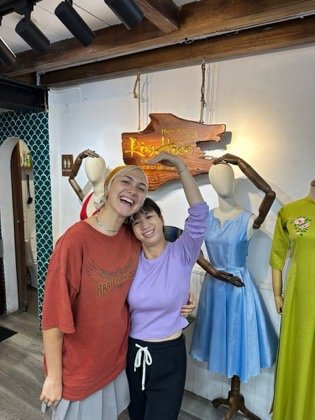 Clothes made at Kim Hien tailor, photo by a customer (Alice Grohmann)