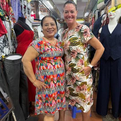 Clothes made at Kim Only Tailor Fashion, photo by a customer (AJ222)