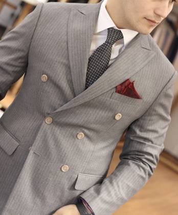 Clothes made at Kingsman Bespoke Tailoring, photo by a customer (ジロ ハムトルヴ)