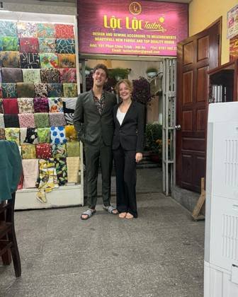 Clothes made at Lộc lộc Tailor &clothshop, photo by a customer (Melanie M)