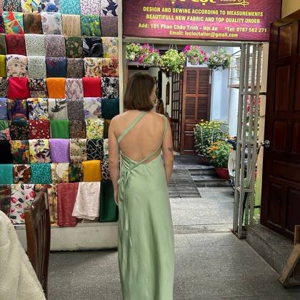 Clothes made at Lộc lộc Tailor &clothshop, photo by a customer (Lily W)