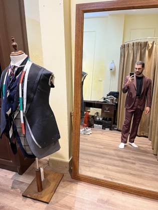 Clothes made at Lodina Bespoke, photo by a customer (Nicholas Panayiotou)