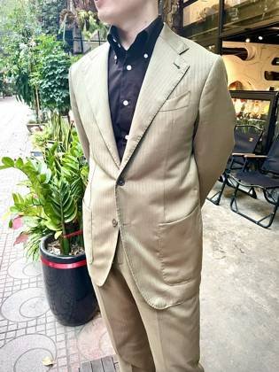 Clothes made at Lodina Bespoke, photo by a customer (quinn nguyen)