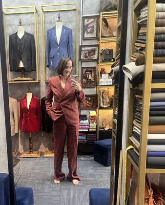 Clothes made at Long Tailor, photo by a customer (Zana Brooke Blomquist)