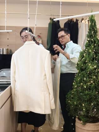 Clothes made at Lusso Atelier, photo by a customer (Lam Tran)