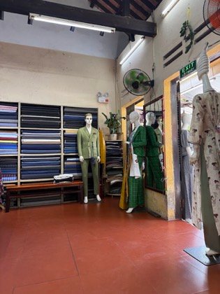 Clothes made at Lynn Tailor, photo by a customer (Olivia)