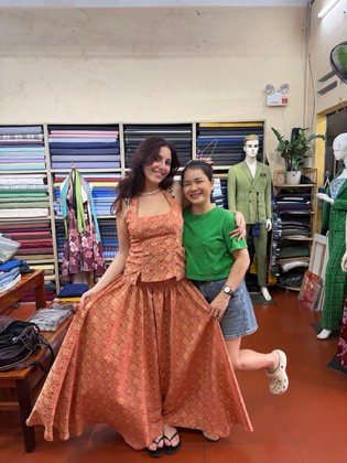 Clothes made at Lynn Tailor, photo by a customer (Noa Ely)