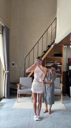 Clothes made at MAI Bespoke, photo by a customer (Poppy Rose Beguely)
