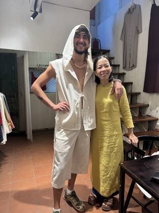 Clothes made at Miên’s Tailor, photo by a customer (Lars Van Dyck)