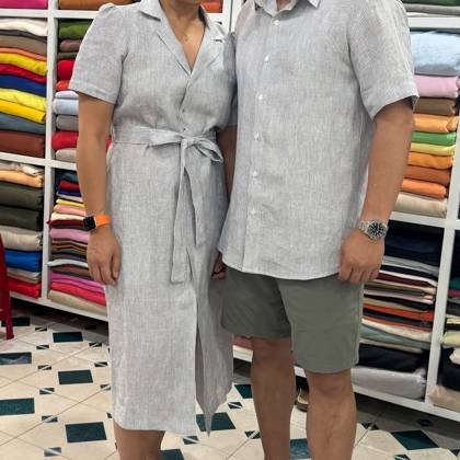 Clothes made at Milan Linen Clothings & Custom Tailoring, photo by a customer (Celstrial)