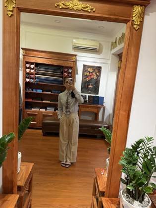Clothes made at Minh Tailor, photo by a customer (Nicole Song)