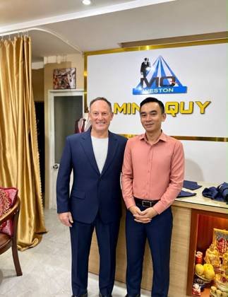 Clothes made at MinhQuy Bespoke Tailoring, photo by a customer (Mike)