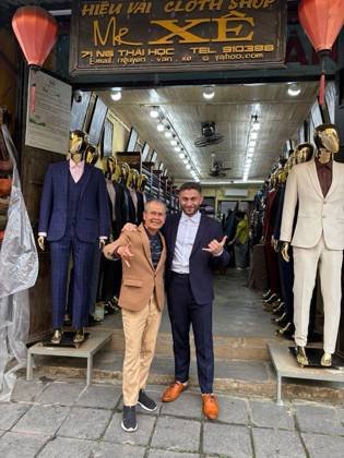 Clothes made at Mr. XE, photo by a customer (Michael Nasrallah)