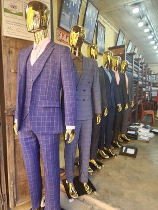 Clothes made at Mr. XE, photo by a customer (Annie Berger)