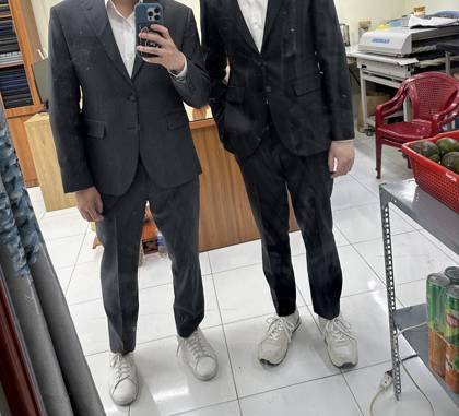 Clothes made at Năm Tailor, photo by a customer (Matthew Chin)