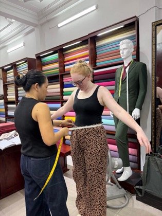 Clothes made at Nathan Tailors Hoi An, photo by a customer (Emma Washington)