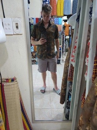 Clothes made at Nga 328 Tailor, photo by a customer (Christopher Widdows)