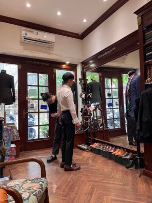 Clothes made at Ngo Minh Tailor Hanoi, photo by a customer (Sarah Chai)