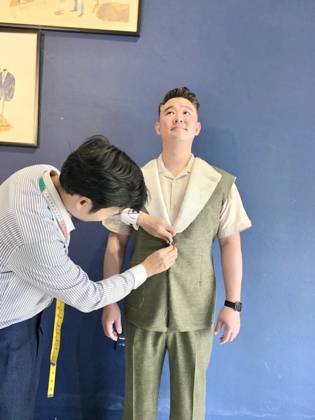Clothes made at Nhà May Âu Phục, photo by a customer (Justin Lam)