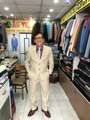 Clothes made at Nhà May Âu Việt, photo by a customer (Đông Nghi Nguyễn)
