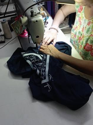 Clothes made at Nhà May Kim Nga, photo by a customer (Tu Quyen)