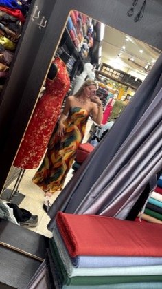 Clothes made at Nhat Silk Tailor Hoi An, photo by a customer (X X)
