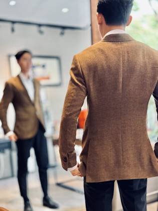 Clothes made at Oriole Bespoke, photo by a customer (Trung Phan)