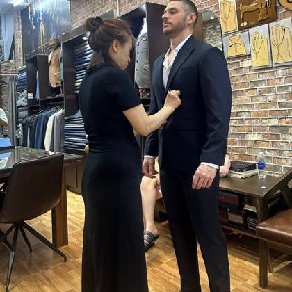 Clothes made at Pham Minh Tailor, photo by a customer (Jennifer N)