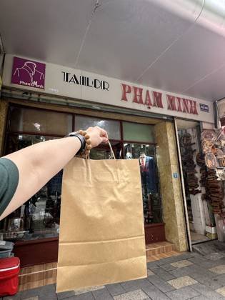 Clothes made at Pham Minh Tailor, photo by a customer (SLK)