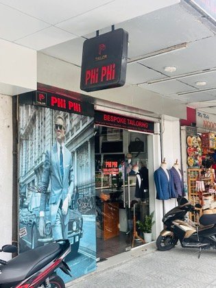 Clothes made at Phi Phi Tailor, photo by a customer (Daniel)