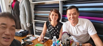 Clothes made at Phi Phi Tailor, photo by a customer (Kia Min Andy Low)