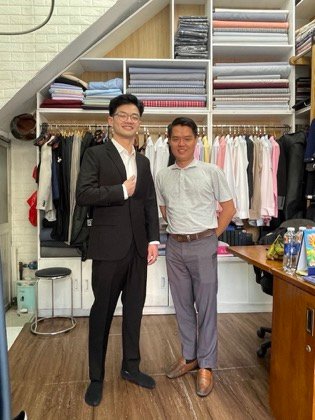 Clothes made at Phi Phi Tailor, photo by a customer (Alex Guo)