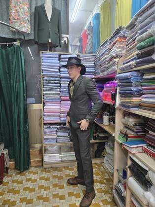 Clothes made at Phuoc Tailor, photo by a customer (Benjamin Zavala)