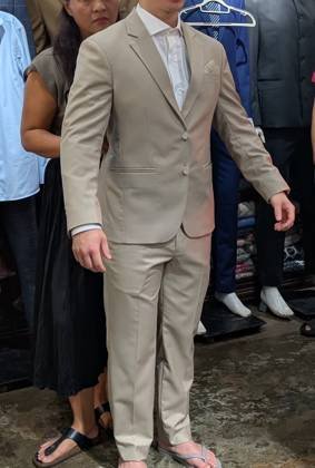 Clothes made at Phuong Nam Tailor Hoi An, photo by a customer (Law M)