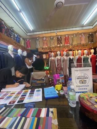 Clothes made at Phuong Nam Tailor Hoi An, photo by a customer (Dave Chambre)