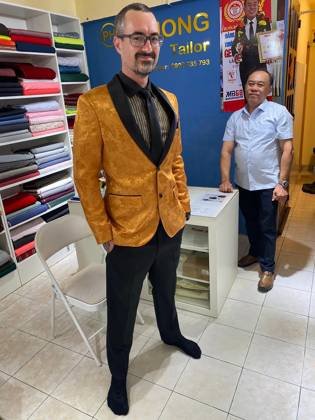 Clothes made at Phuong Tailor, photo by a customer (Jordan Terblanche)