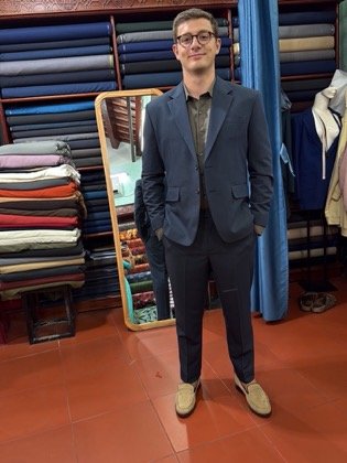 Clothes made at Pink Lotus Tailor, photo by a customer (Francisco Ribeiro e Silva)