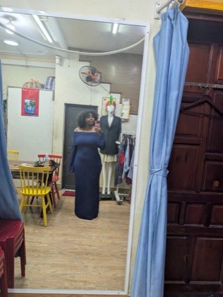 Clothes made at Rainbow Tailor, photo by a customer (Erykah H (MinnieTraveller))