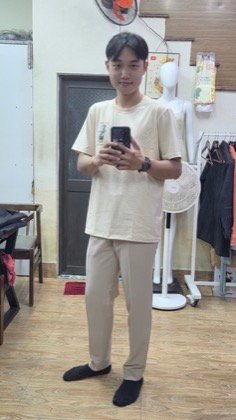 Clothes made at Rainbow Tailor, photo by a customer (Shing Hang Yan)