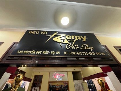 Clothes made at Remy Tailor Hoi An, photo by a customer (Kash)