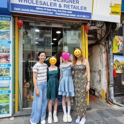 Clothes made at Royal Silk Shop, photo by a customer (Go36780019631)