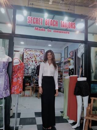 Clothes made at Secret Beach Tailors, photo by a customer (Mia Rogers)